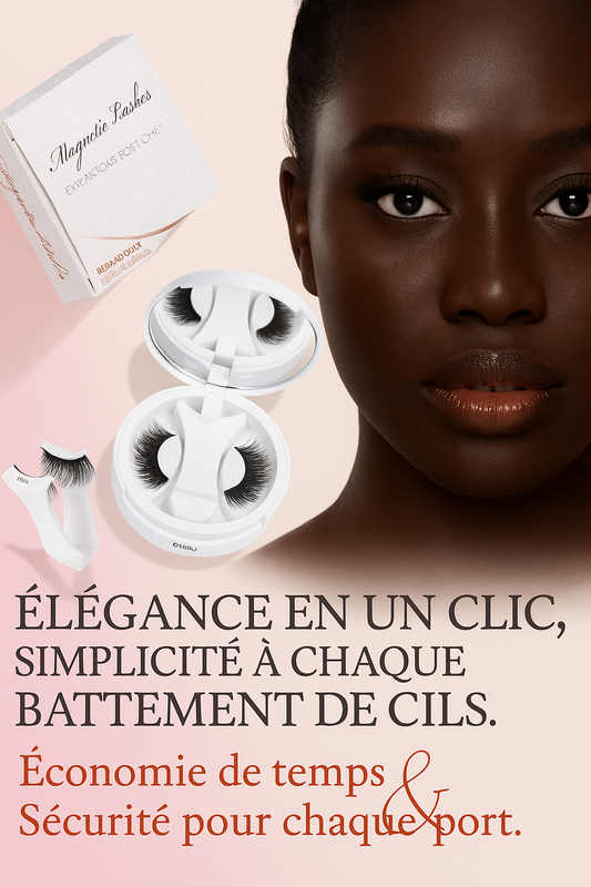 Kit de Faux Cils Magnétiques – Regard Naturel & Pose Facile Sans Colle